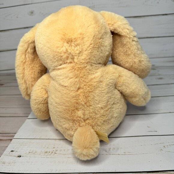 Inter-American Tan 12" Plush Bunny Rabbit With Floppy Ears & Ribbon Stuffed Toy - Picture 4 of 7